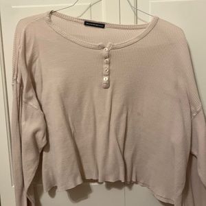 Brandy Melville Light Pink Long Sleeve
